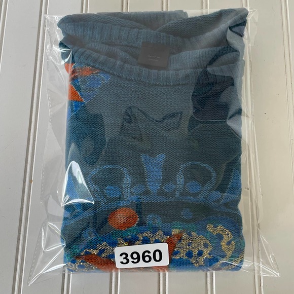 Desigual Size L Teal Pullover sweater - Picture 14 of 15